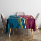 Custom Broncos And Titans Rugby 2024 Tablecloth Dynamic Style