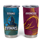 Broncos And Titans Rugby 2024 Tumbler Cup Dynamic Style