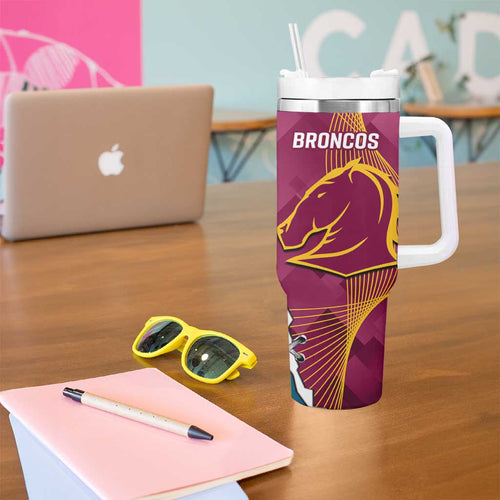 Broncos And Titans Rugby 2024 Tumbler With Handle Dynamic Style