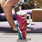 Broncos And Titans Rugby 2024 Tumbler With Handle Dynamic Style