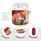 Gang-gang Cockatoo Christmas Australia AirPods Case Aussie Xmas Sock Coquette Bow