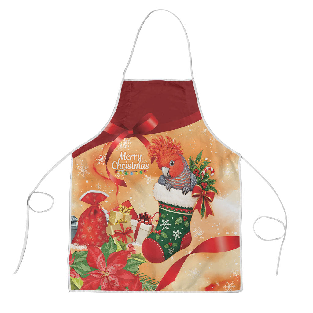 Gang-gang Cockatoo Christmas Australia Apron Aussie Xmas Sock Coquette Bow