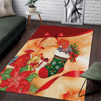 Gang-gang Cockatoo Christmas Australia Area Rug Aussie Xmas Sock Coquette Bow