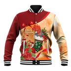 Gang-gang Cockatoo Christmas Australia Baseball Jacket Aussie Xmas Sock Coquette Bow