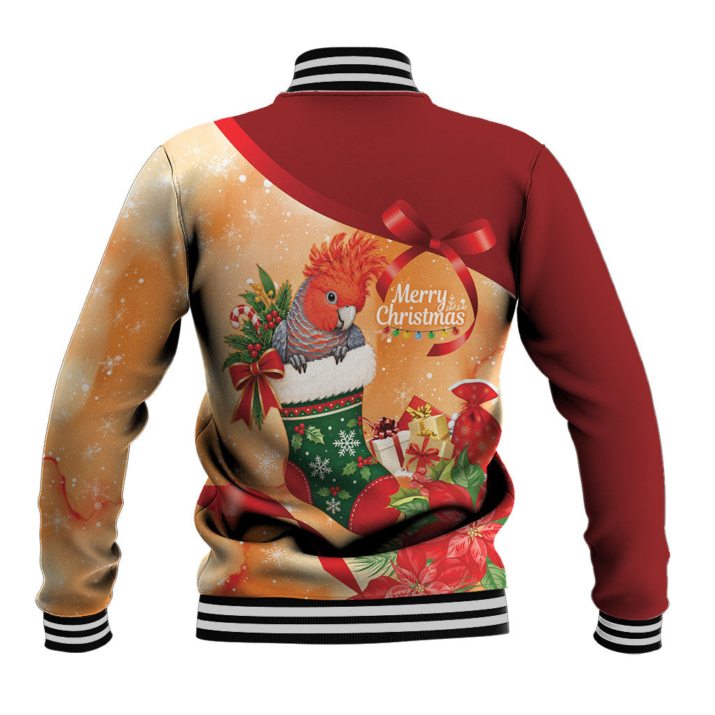 Gang-gang Cockatoo Christmas Australia Baseball Jacket Aussie Xmas Sock Coquette Bow