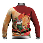 Gang-gang Cockatoo Christmas Australia Baseball Jacket Aussie Xmas Sock Coquette Bow