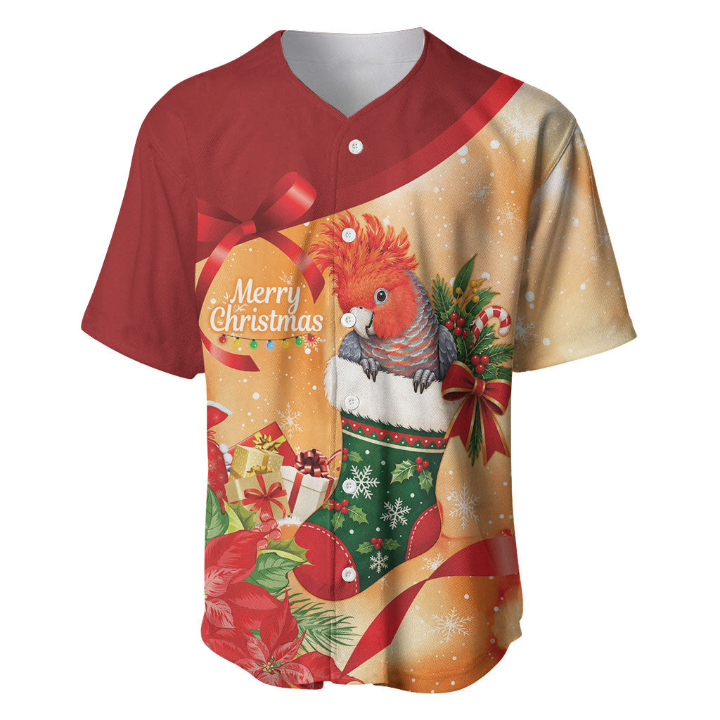 Gang-gang Cockatoo Christmas Australia Baseball Jersey Aussie Xmas Sock Coquette Bow