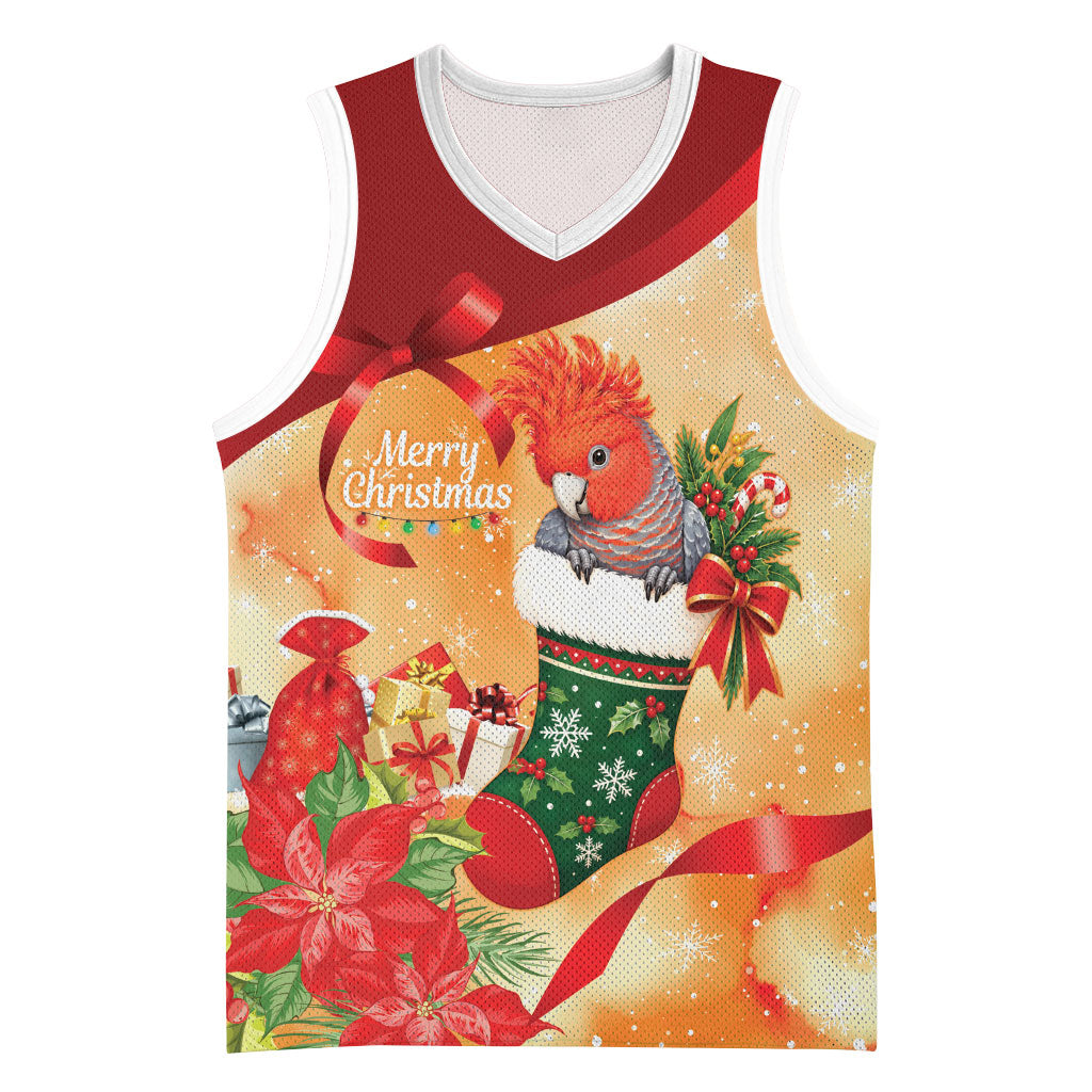 Gang-gang Cockatoo Christmas Australia Basketball Jersey Aussie Xmas Sock Coquette Bow