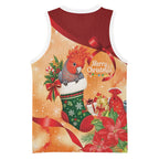 Gang-gang Cockatoo Christmas Australia Basketball Jersey Aussie Xmas Sock Coquette Bow