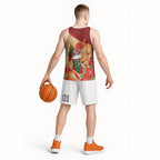 Gang-gang Cockatoo Christmas Australia Basketball Jersey Aussie Xmas Sock Coquette Bow