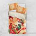 Gang-gang Cockatoo Christmas Australia Bedding Set Aussie Xmas Sock Coquette Bow