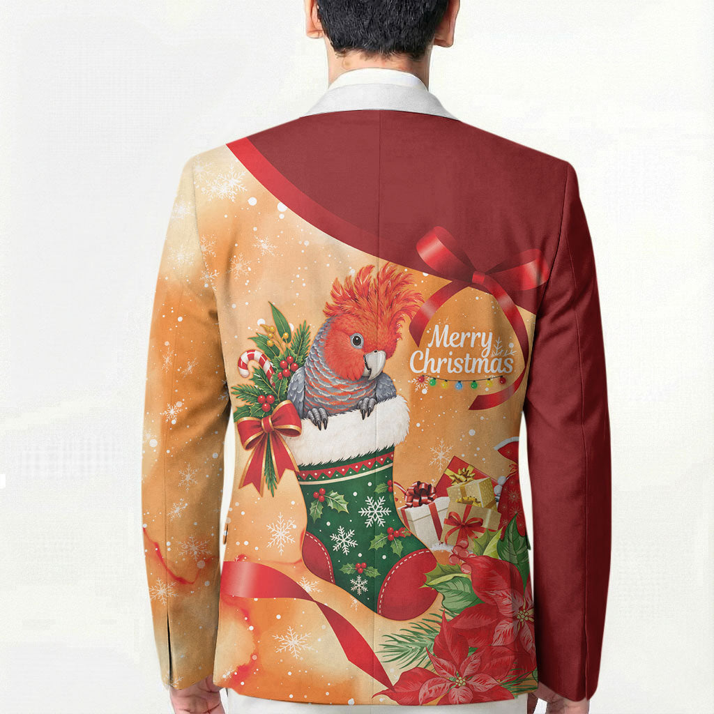 Gang-gang Cockatoo Christmas Australia Blazer Aussie Xmas Sock Coquette Bow
