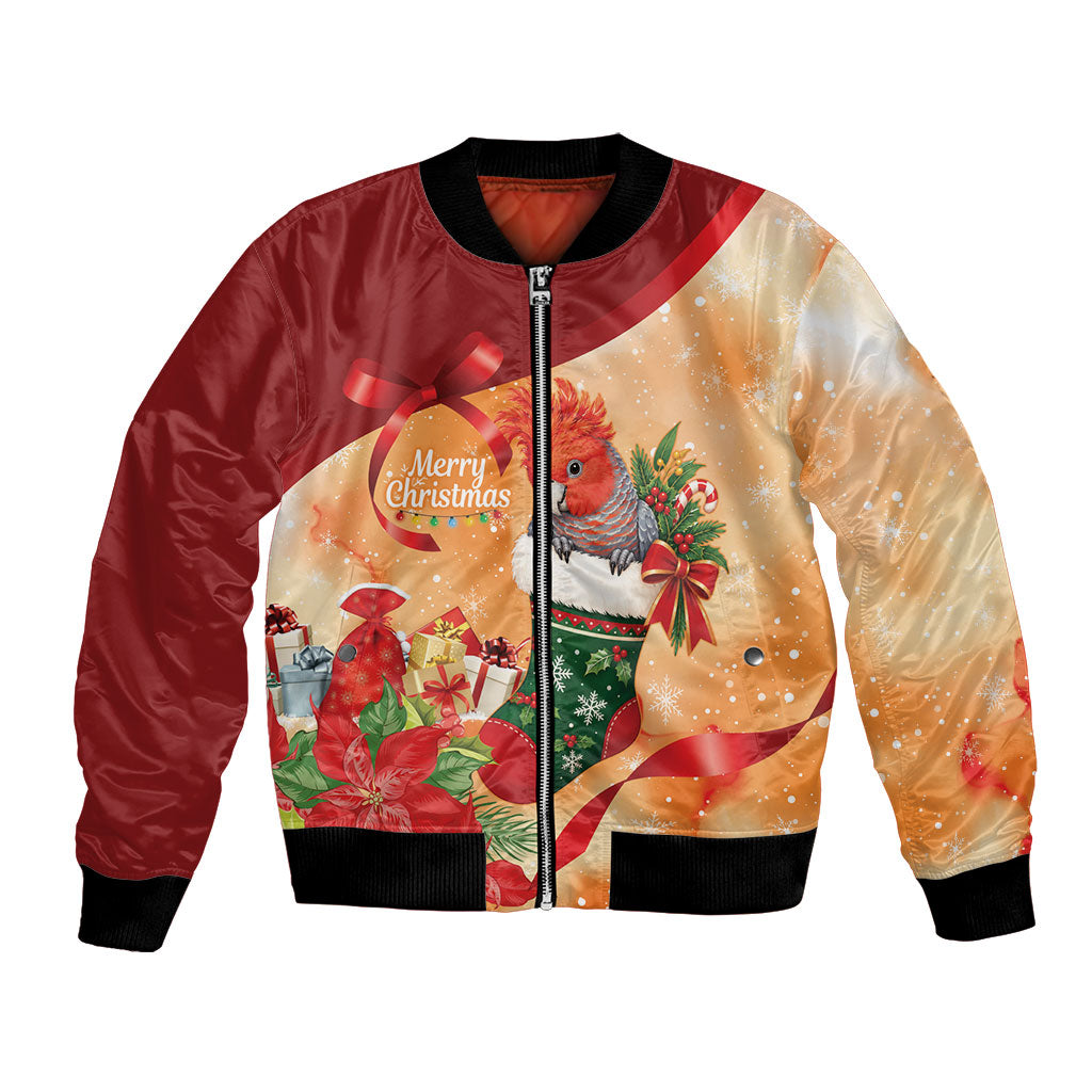 Gang-gang Cockatoo Christmas Australia Bomber Jacket Aussie Xmas Sock Coquette Bow