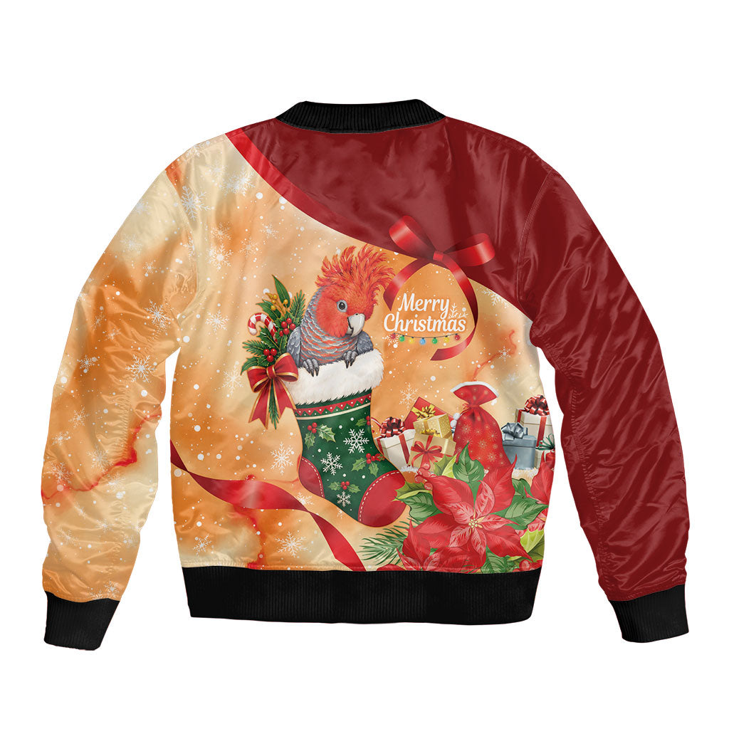 Gang-gang Cockatoo Christmas Australia Bomber Jacket Aussie Xmas Sock Coquette Bow