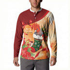 Gang-gang Cockatoo Christmas Australia Button Sweatshirt Aussie Xmas Sock Coquette Bow