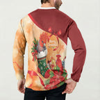 Gang-gang Cockatoo Christmas Australia Button Sweatshirt Aussie Xmas Sock Coquette Bow