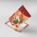 Gang-gang Cockatoo Christmas Australia Canvas Wall Art Aussie Xmas Sock Coquette Bow