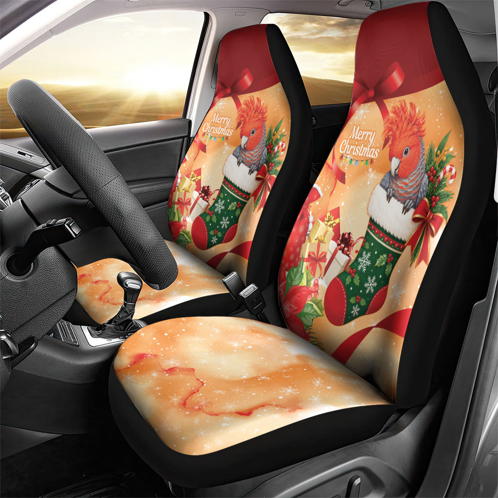 Gang-gang Cockatoo Christmas Australia Car Seat Cover Aussie Xmas Sock Coquette Bow