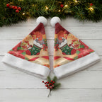 Gang-gang Cockatoo Christmas Australia Christmas Santa Hat Aussie Xmas Sock Coquette Bow