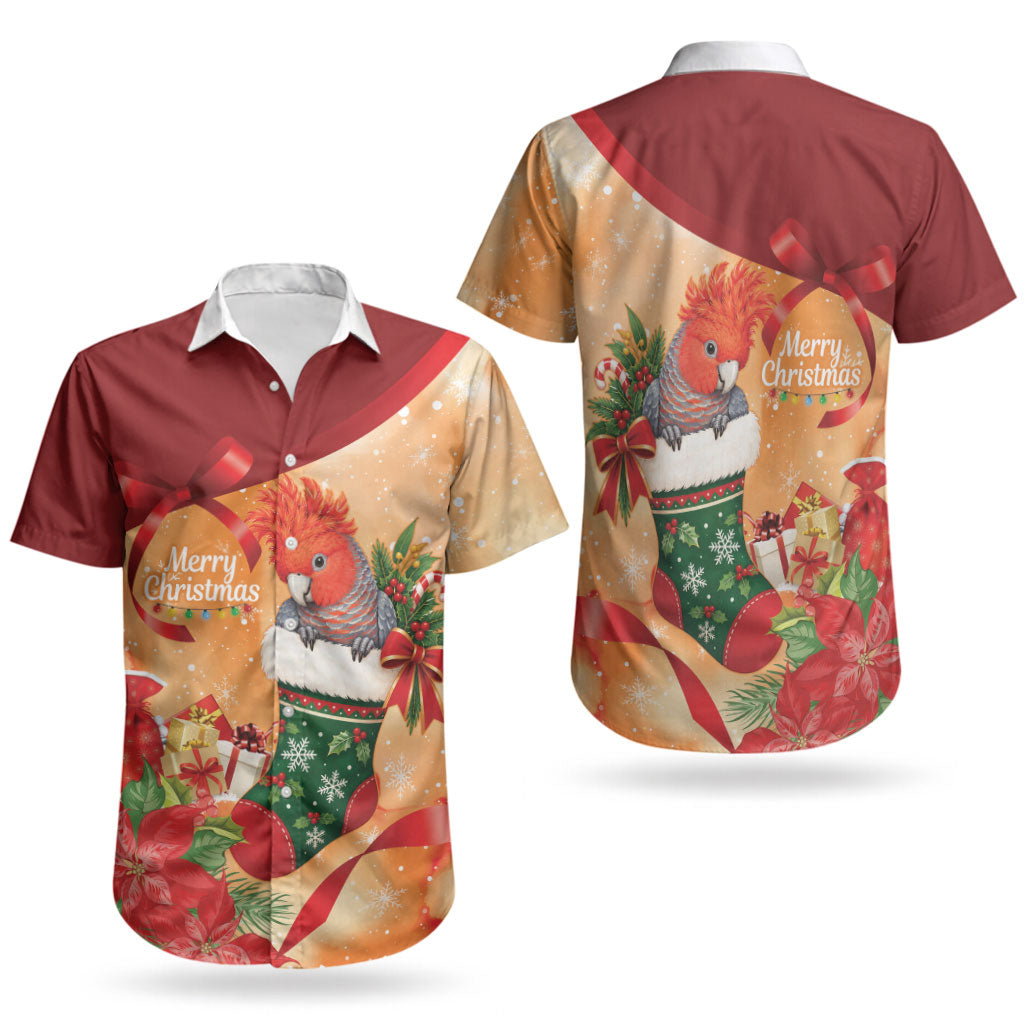 Gang-gang Cockatoo Christmas Australia Couples Matching Summer Maxi Dress and Hawaiian Shirt Aussie Xmas Sock Coquette Bow