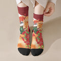 Gang-gang Cockatoo Christmas Australia Crew Socks Aussie Xmas Sock Coquette Bow