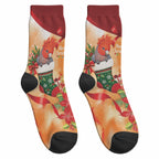 Gang-gang Cockatoo Christmas Australia Crew Socks Aussie Xmas Sock Coquette Bow
