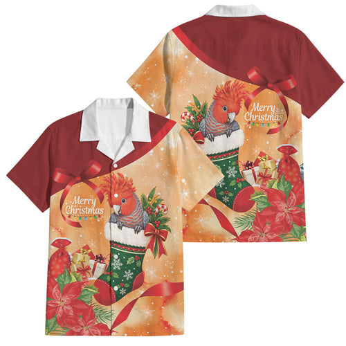 Gang-gang Cockatoo Christmas Australia Family Matching Tank Maxi Dress and Hawaiian Shirt Aussie Xmas Sock Coquette Bow