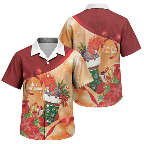 Gang-gang Cockatoo Christmas Australia Family Matching Tank Maxi Dress and Hawaiian Shirt Aussie Xmas Sock Coquette Bow