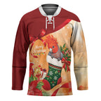 Gang-gang Cockatoo Christmas Australia Hockey Jersey Aussie Xmas Sock Coquette Bow