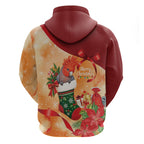 Gang-gang Cockatoo Christmas Australia Hoodie Aussie Xmas Sock Coquette Bow