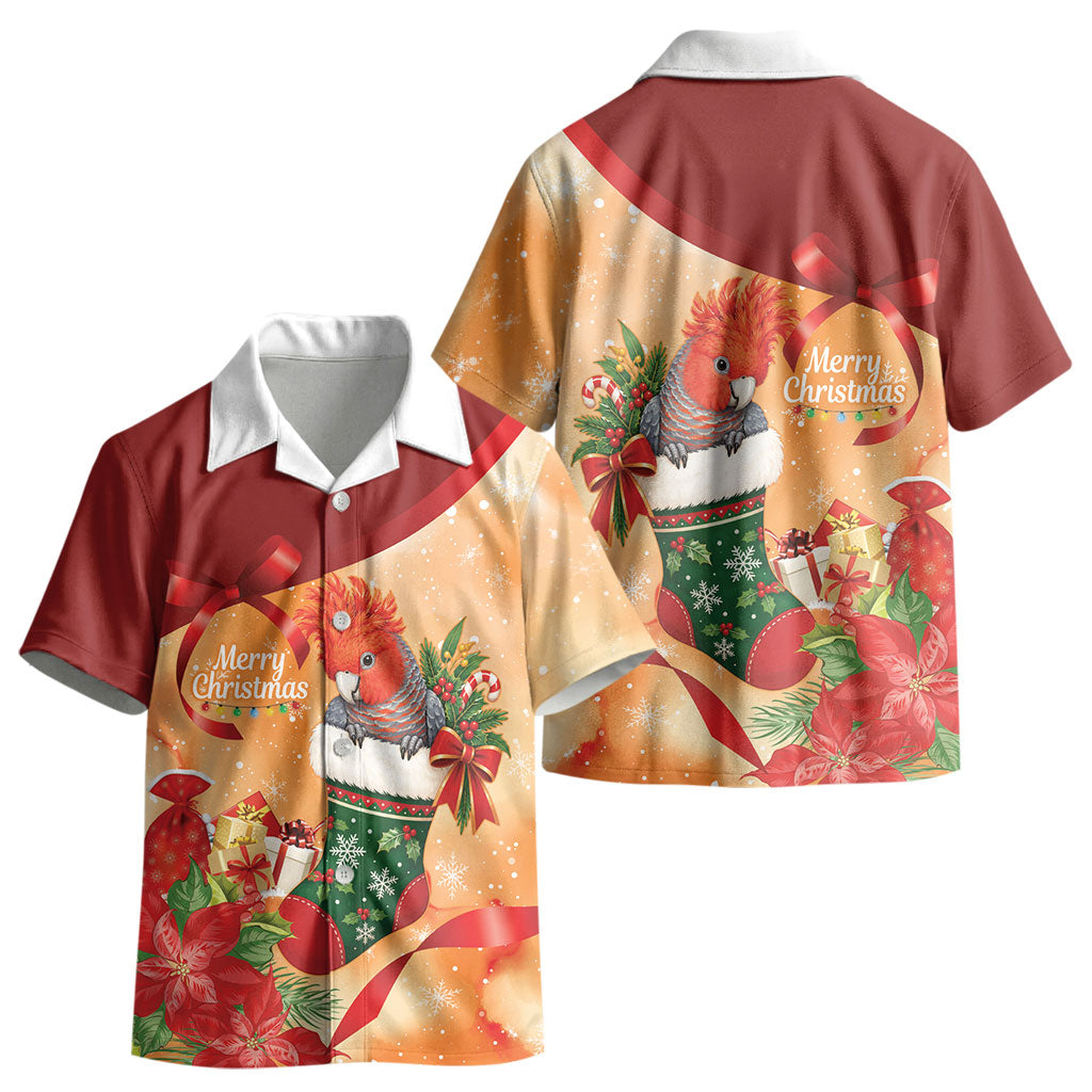 Gang-gang Cockatoo Christmas Australia Kid Hawaiian Shirt Aussie Xmas Sock Coquette Bow