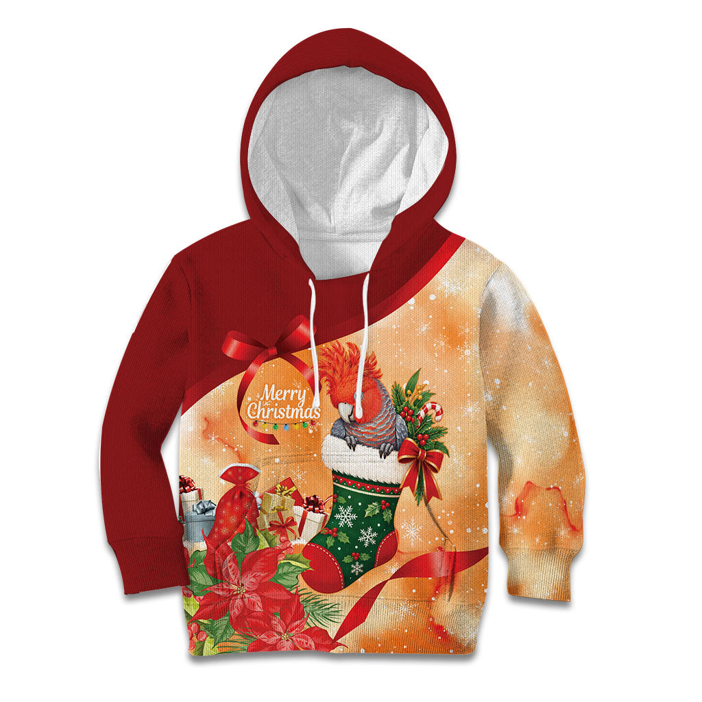 Gang-gang Cockatoo Christmas Australia Kid Hoodie Aussie Xmas Sock Coquette Bow