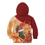Gang-gang Cockatoo Christmas Australia Kid Hoodie Aussie Xmas Sock Coquette Bow