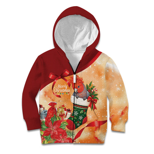 Gang-gang Cockatoo Christmas Australia Kid Hoodie Aussie Xmas Sock Coquette Bow