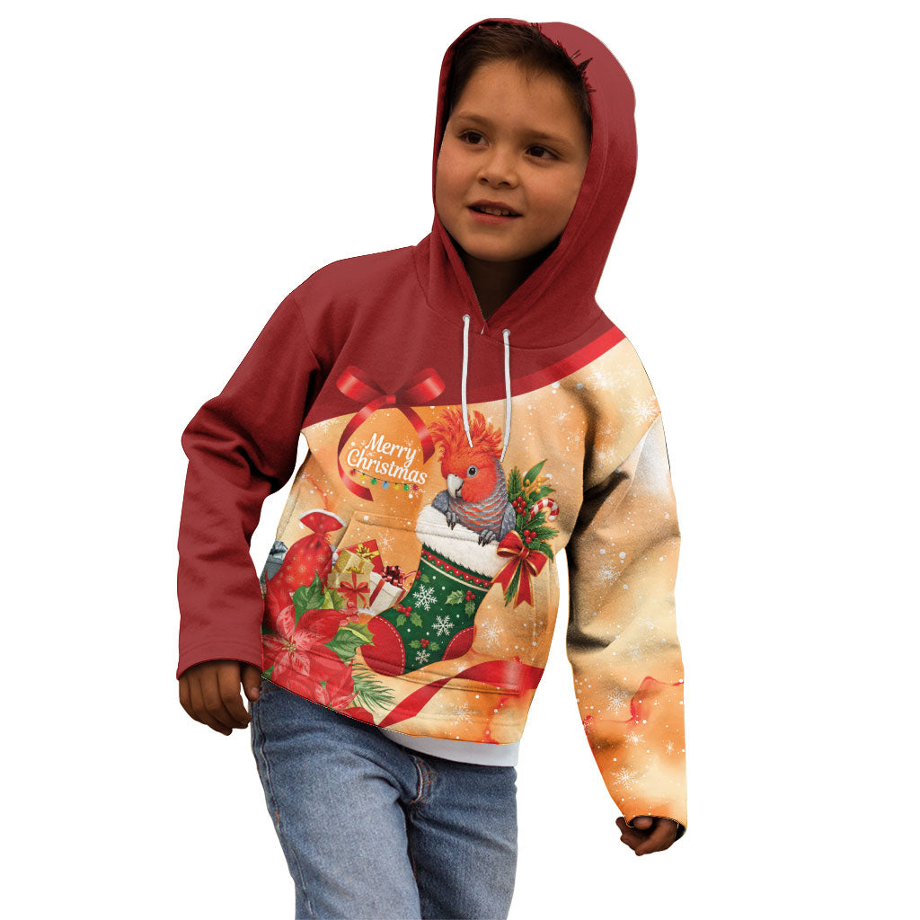 Gang-gang Cockatoo Christmas Australia Kid Hoodie Aussie Xmas Sock Coquette Bow