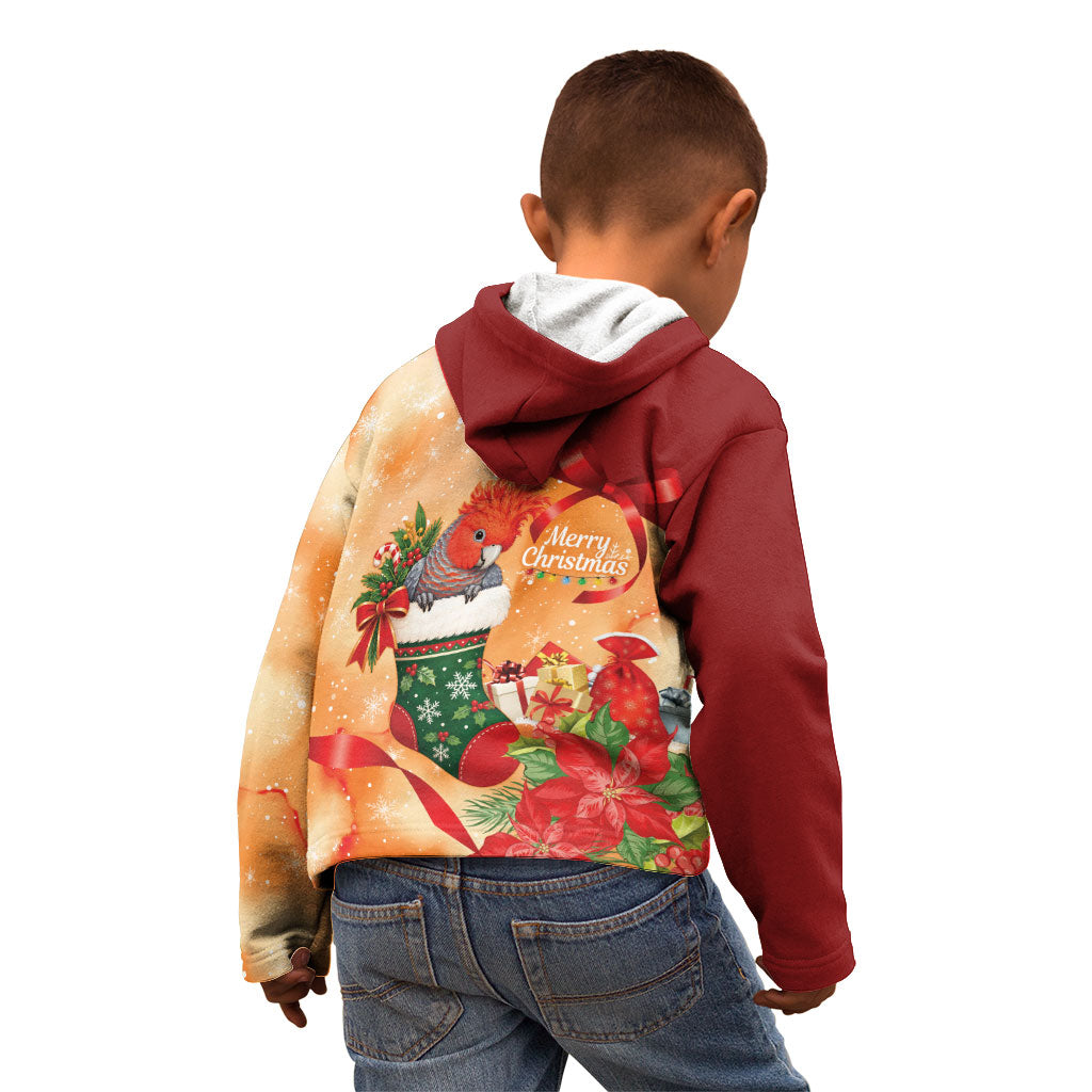 Gang-gang Cockatoo Christmas Australia Kid Hoodie Aussie Xmas Sock Coquette Bow