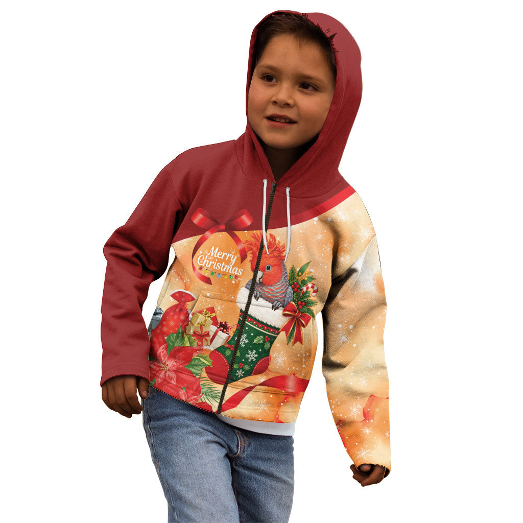 Gang-gang Cockatoo Christmas Australia Kid Hoodie Aussie Xmas Sock Coquette Bow