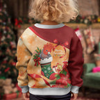 Gang-gang Cockatoo Christmas Australia Kid Ugly Christmas Sweater Aussie Xmas Sock Coquette Bow