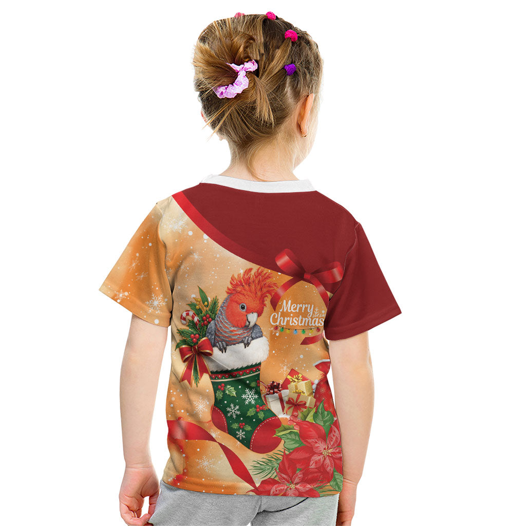 Gang-gang Cockatoo Christmas Australia Kid T Shirt Aussie Xmas Sock Coquette Bow