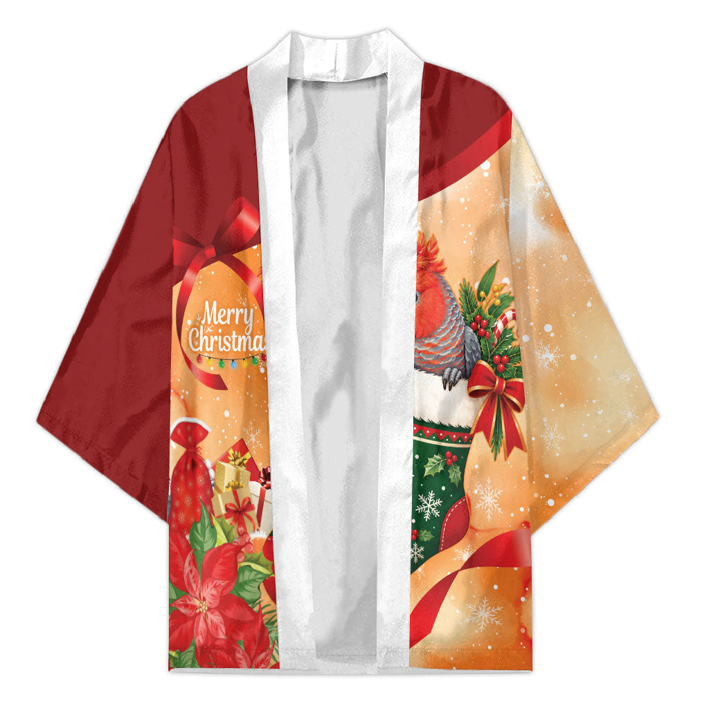 Gang-gang Cockatoo Christmas Australia Kimono Aussie Xmas Sock Coquette Bow