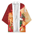 Gang-gang Cockatoo Christmas Australia Kimono Aussie Xmas Sock Coquette Bow