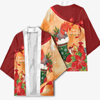 Gang-gang Cockatoo Christmas Australia Kimono Aussie Xmas Sock Coquette Bow