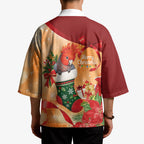 Gang-gang Cockatoo Christmas Australia Kimono Aussie Xmas Sock Coquette Bow