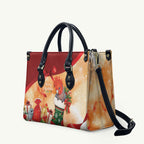 Gang-gang Cockatoo Christmas Australia Leather Bag Aussie Xmas Sock Coquette Bow