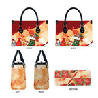 Gang-gang Cockatoo Christmas Australia Leather Bag Aussie Xmas Sock Coquette Bow