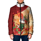 Gang-gang Cockatoo Christmas Australia Padded Jacket Aussie Xmas Sock Coquette Bow