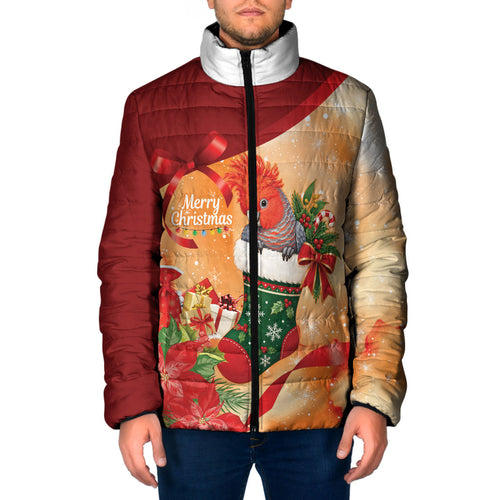 Gang-gang Cockatoo Christmas Australia Padded Jacket Aussie Xmas Sock Coquette Bow