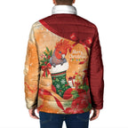 Gang-gang Cockatoo Christmas Australia Padded Jacket Aussie Xmas Sock Coquette Bow
