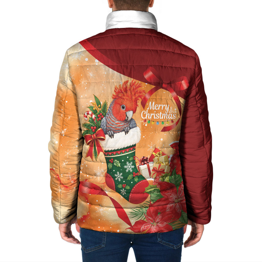 Gang-gang Cockatoo Christmas Australia Padded Jacket Aussie Xmas Sock Coquette Bow