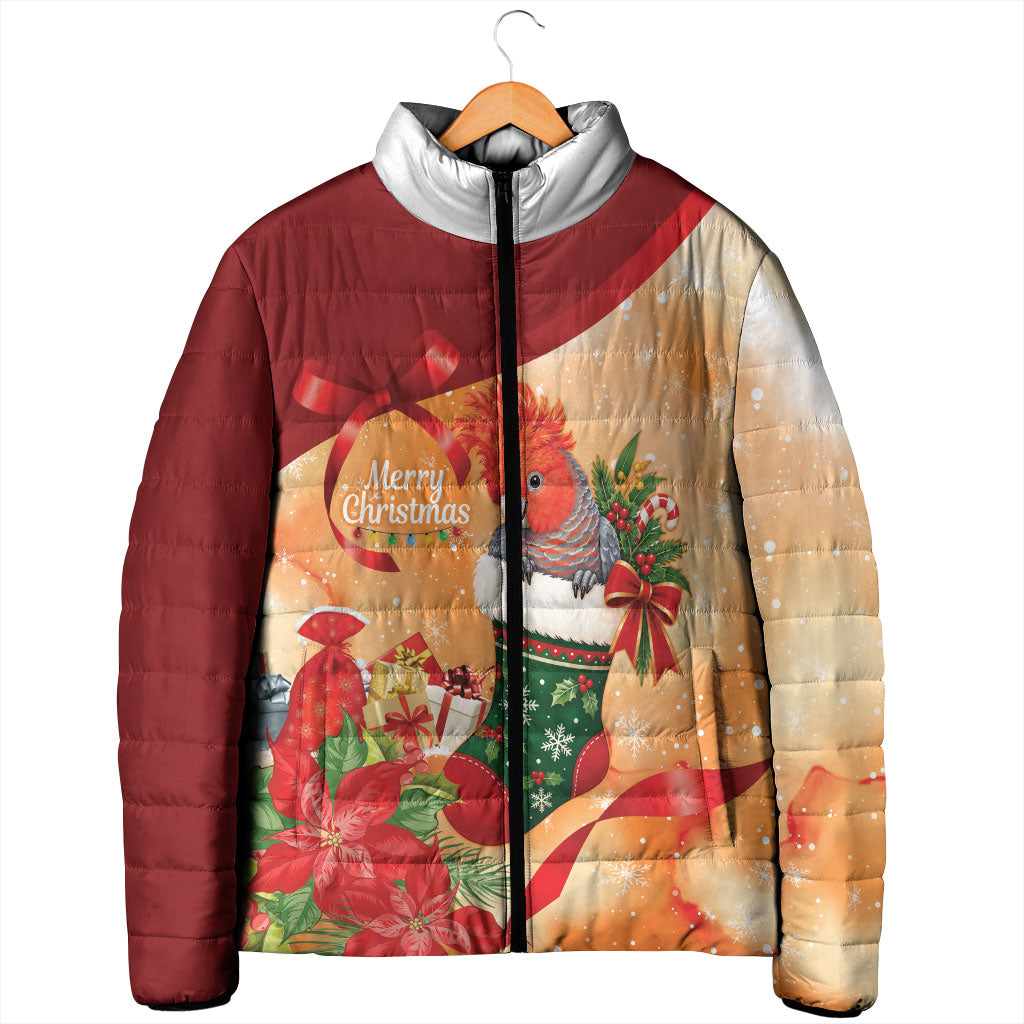 Gang-gang Cockatoo Christmas Australia Padded Jacket Aussie Xmas Sock Coquette Bow